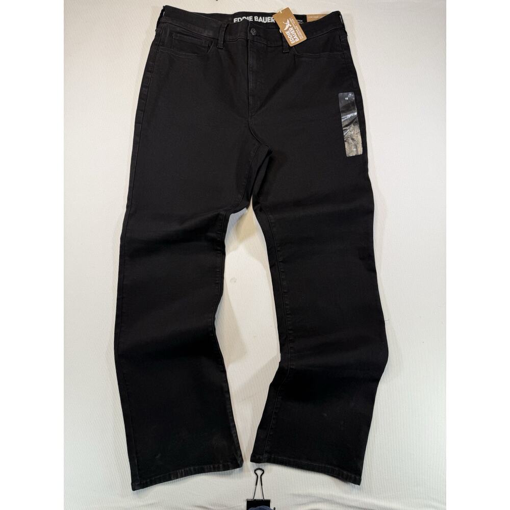 Eddie Bauer Women’s Black Venture Stretch Bootcut Jeans NWT SIZE 16